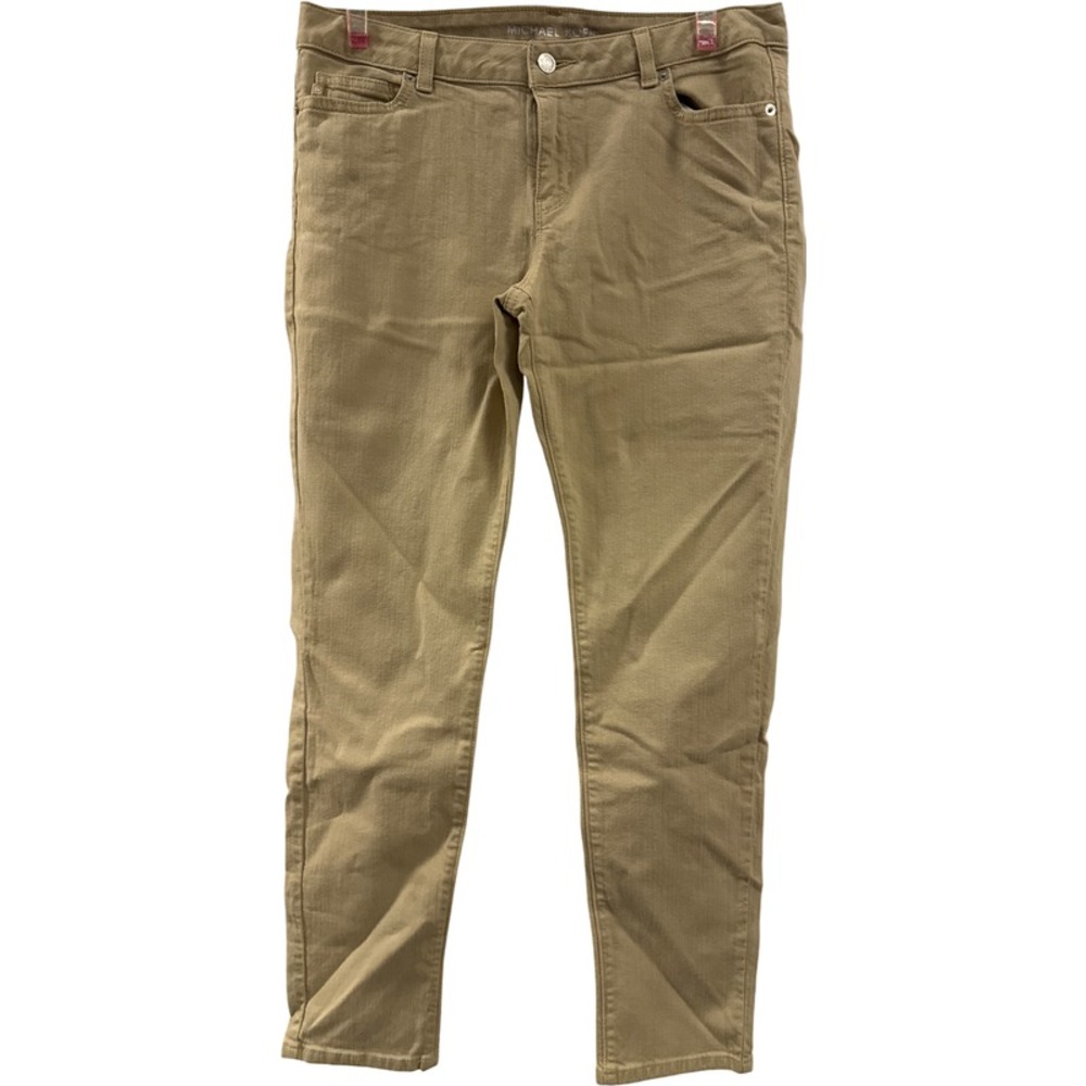 Michael Kors Tan Jeans Women's Size 10 Slim Fit Cotton Spandex